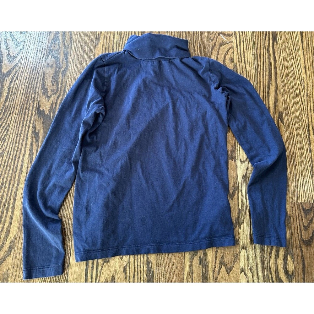 Crewcuts Kids 100% Cotton Navy Blue Long Sleeve Turtleneck Size 10 EUC